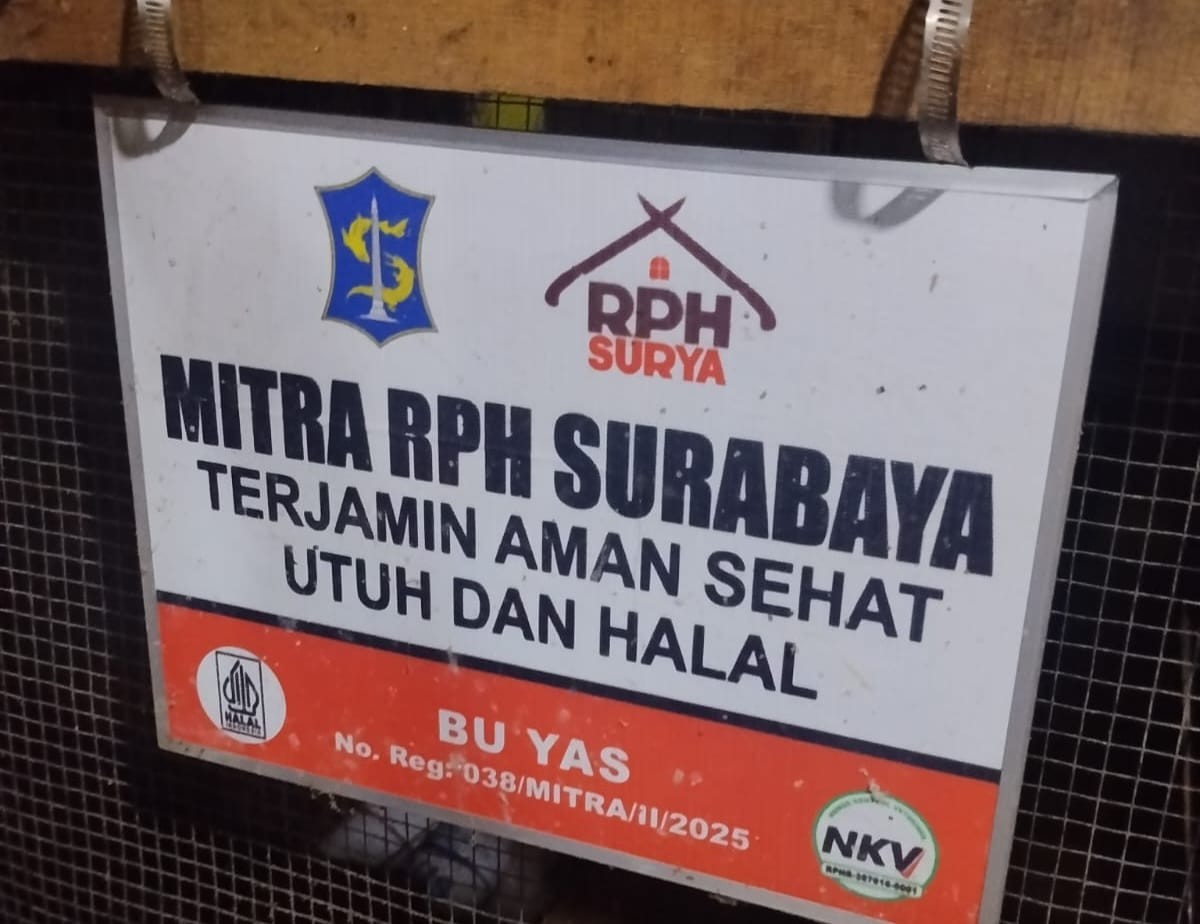 279 Papan Mitra RPH Surabaya Tersebar di 26 Pasar Tradisional Surabaya