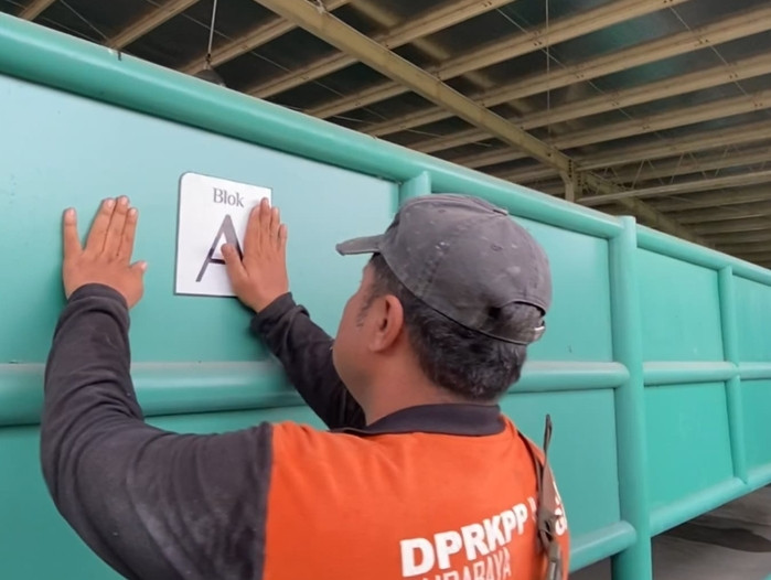 Penanda Ruangan di RPH Surabaya Unit Tambak Osowilangon Mulai Dipasang